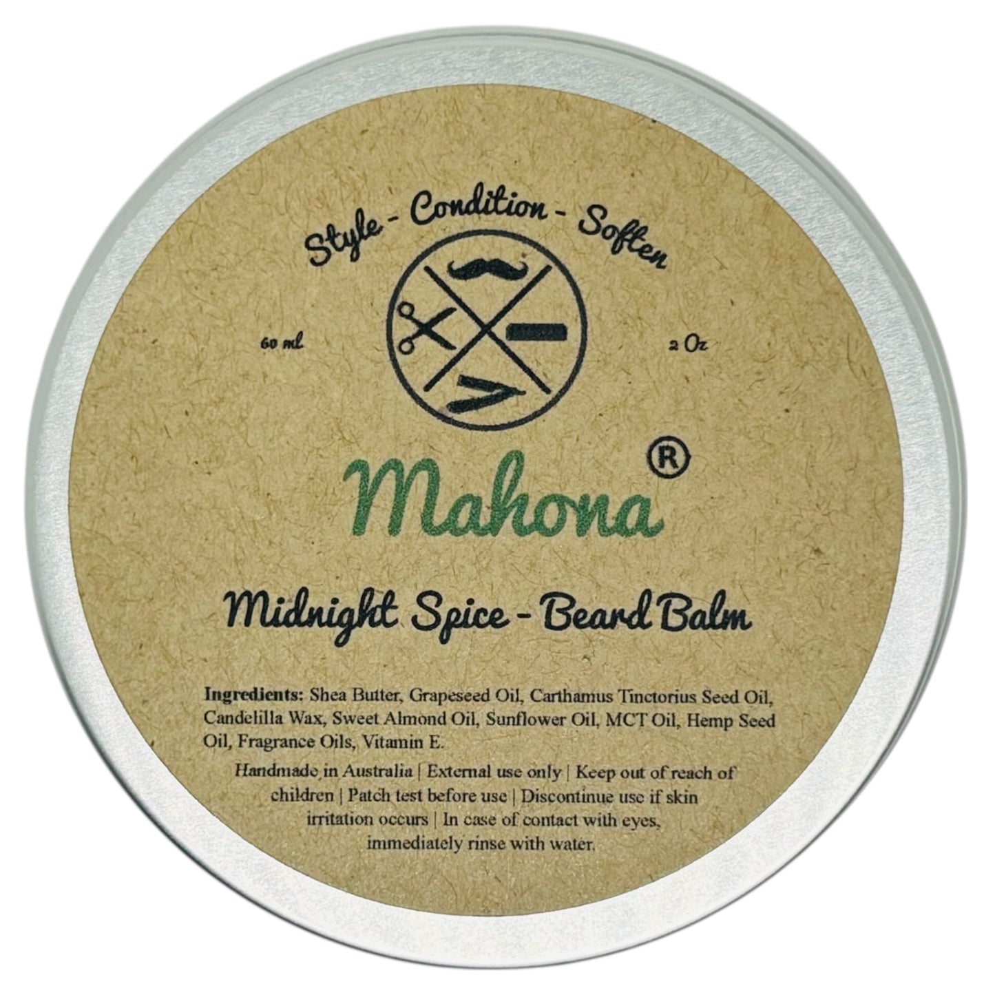 Mahona Midnight Spice Beard Balm 60ml
