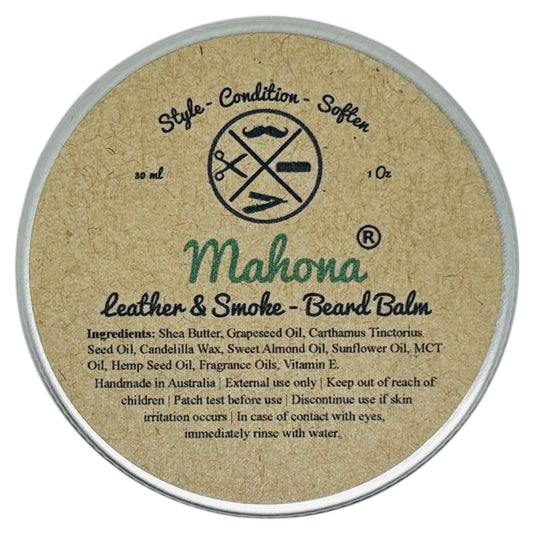 Mahona Leather & Smoke Beard Balm 30ml