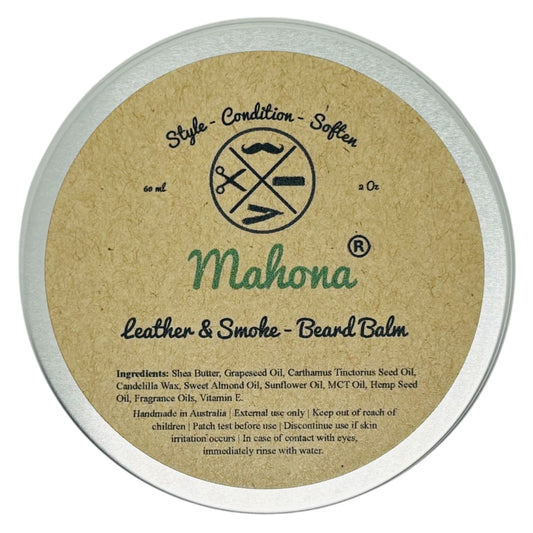 Mahona Leather & Smoke Beard Balm 60ml