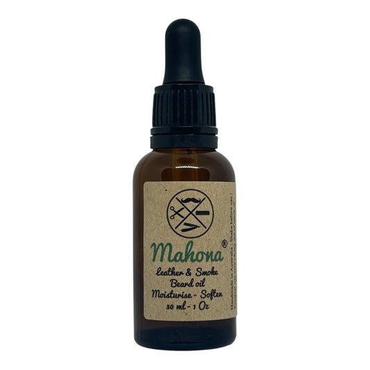 Mahona Leather & Smoke Beard Oil 30ml