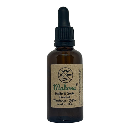 Mahona Leather & Smoke Beard Oil 50ml